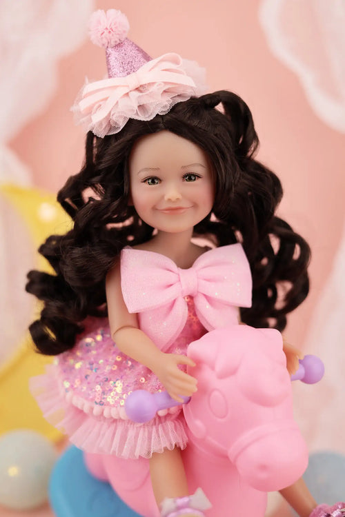 Birthday Siblies (V1-Tan Skin, Pink Dress)