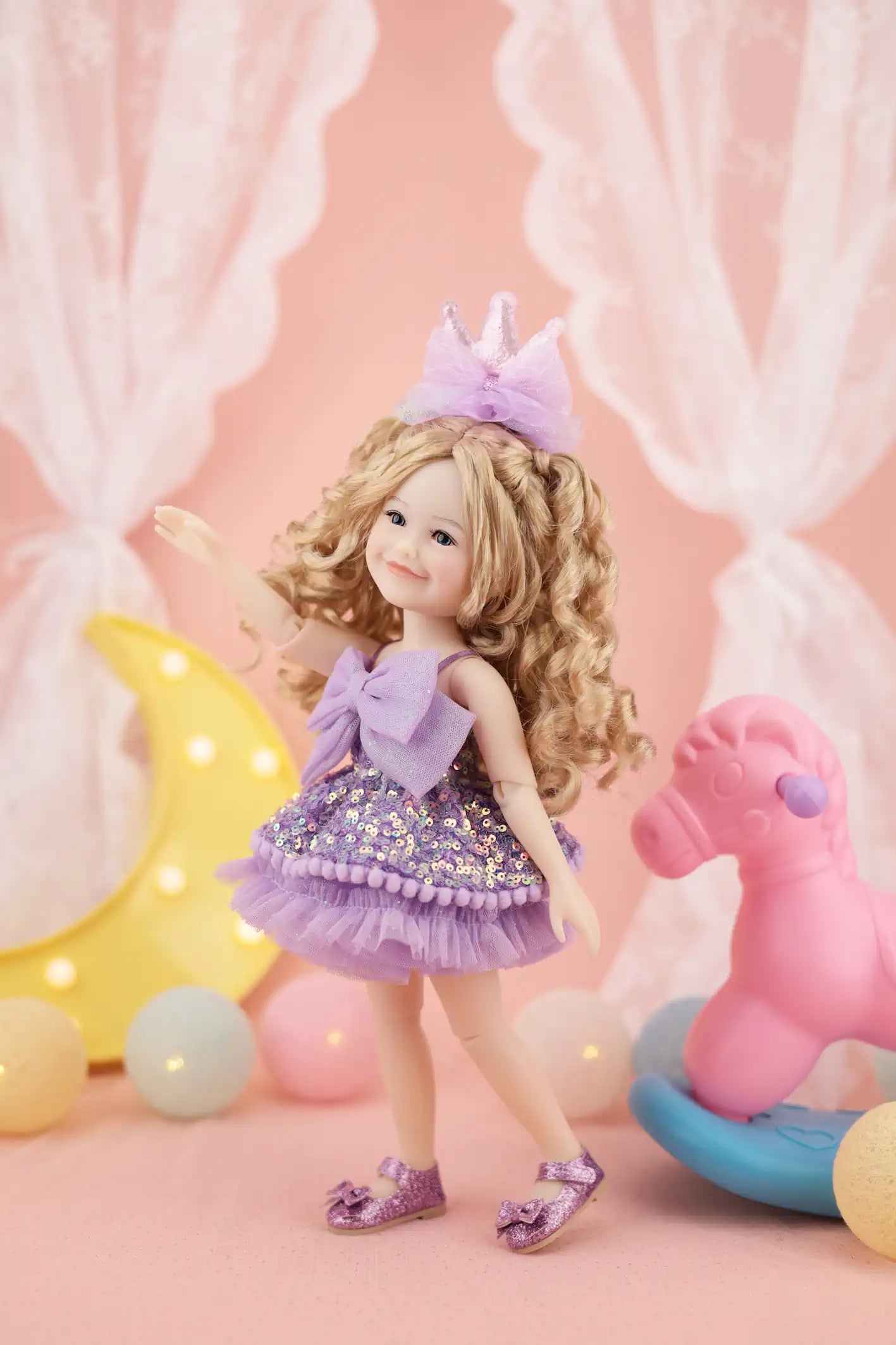 Birthday Siblies (V2- Fair Skin, Purple Dress)
