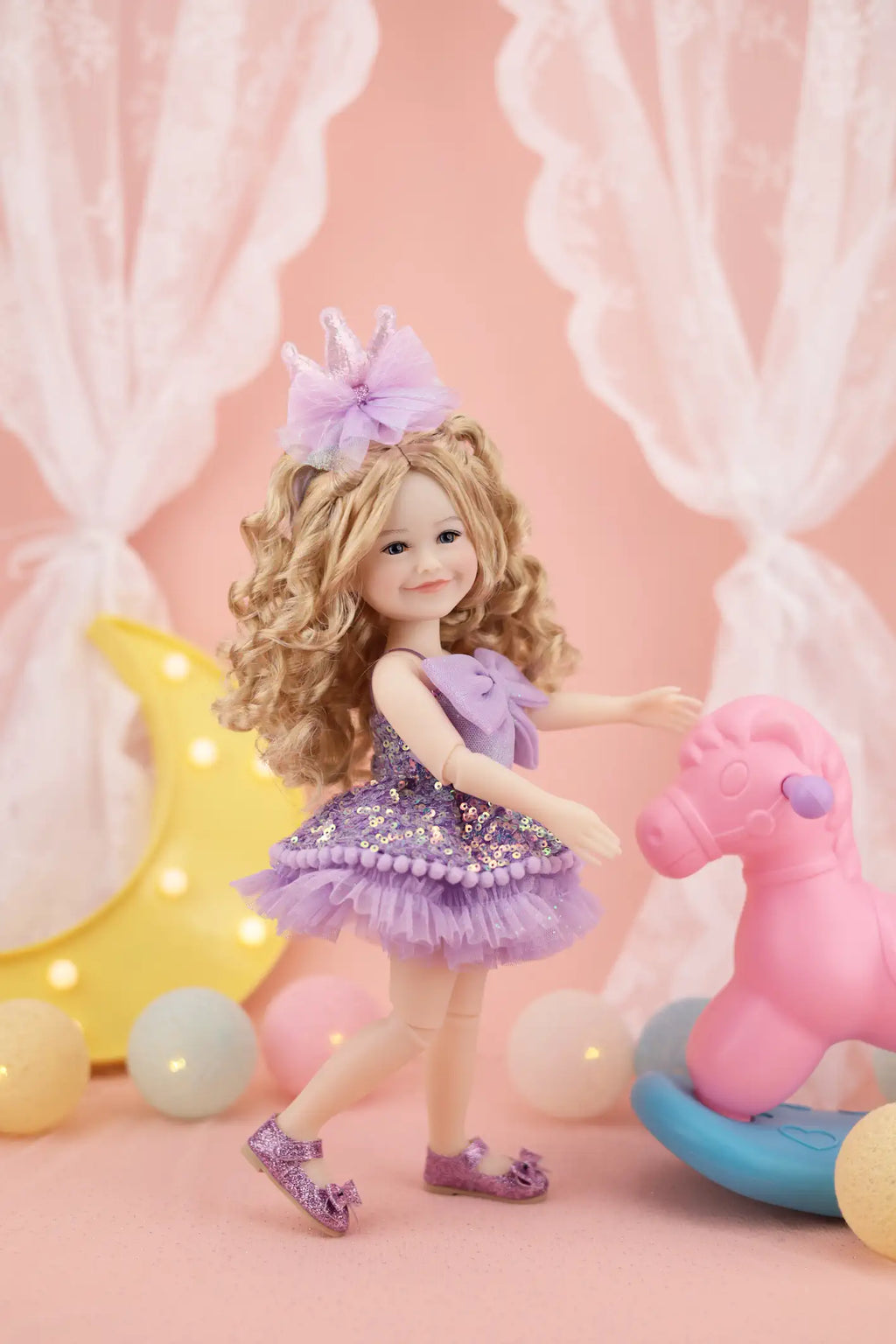 Birthday Siblies (V2- Fair Skin, Purple Dress)