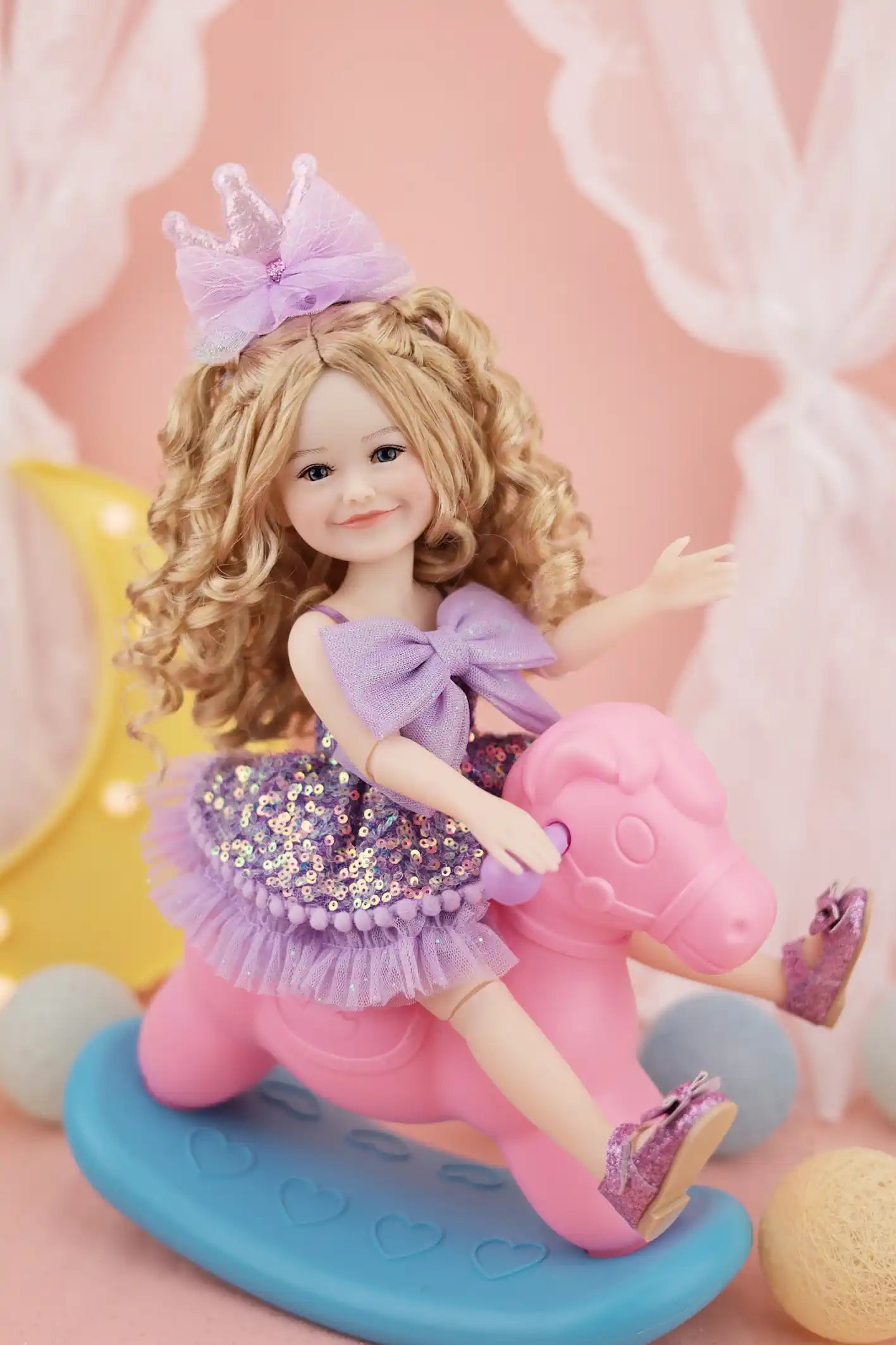 Birthday Siblies (V2- Fair Skin, Purple Dress)