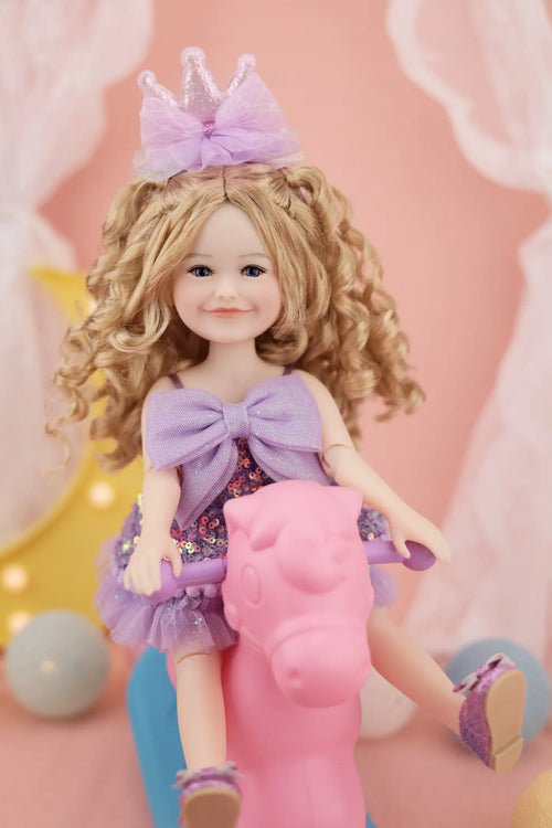 Birthday Siblies (V2- Fair Skin, Purple Dress)