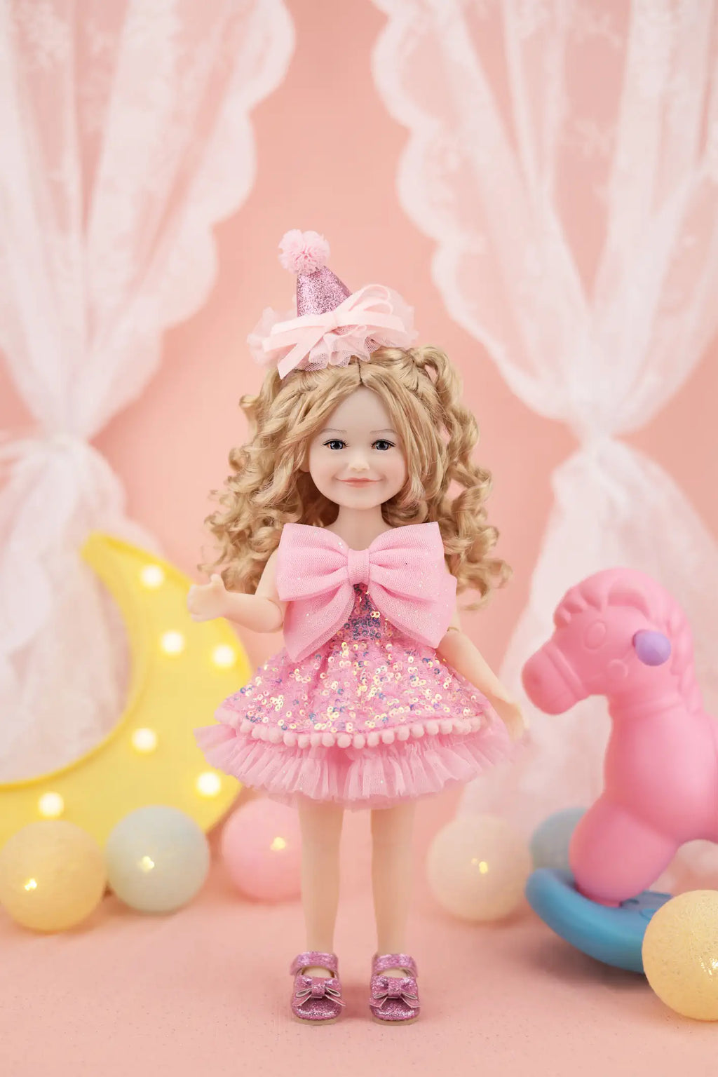 Birthday Siblies (V4- Fair Skin, Pink Dress)