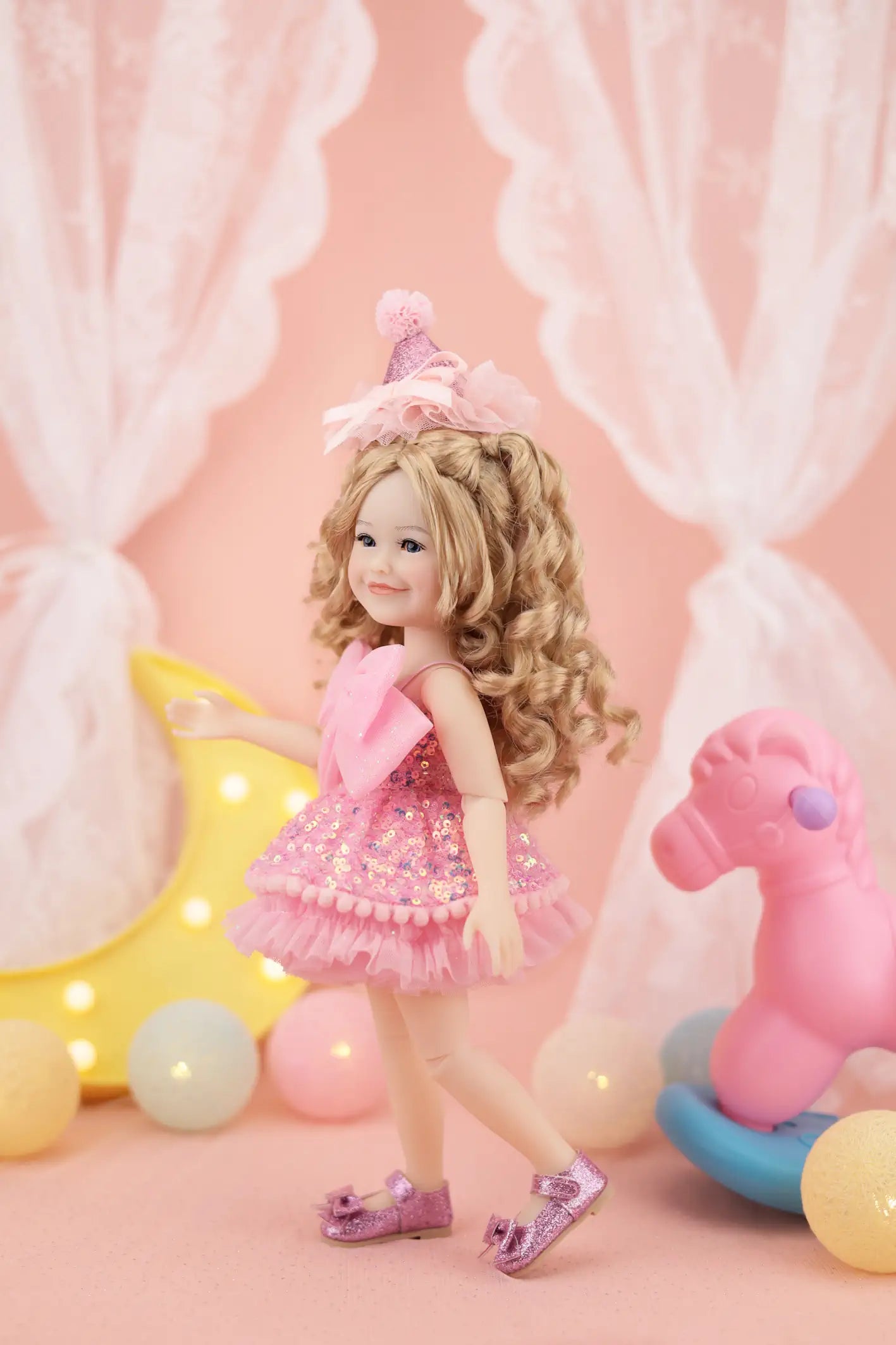 Birthday Siblies (V4- Fair Skin, Pink Dress)