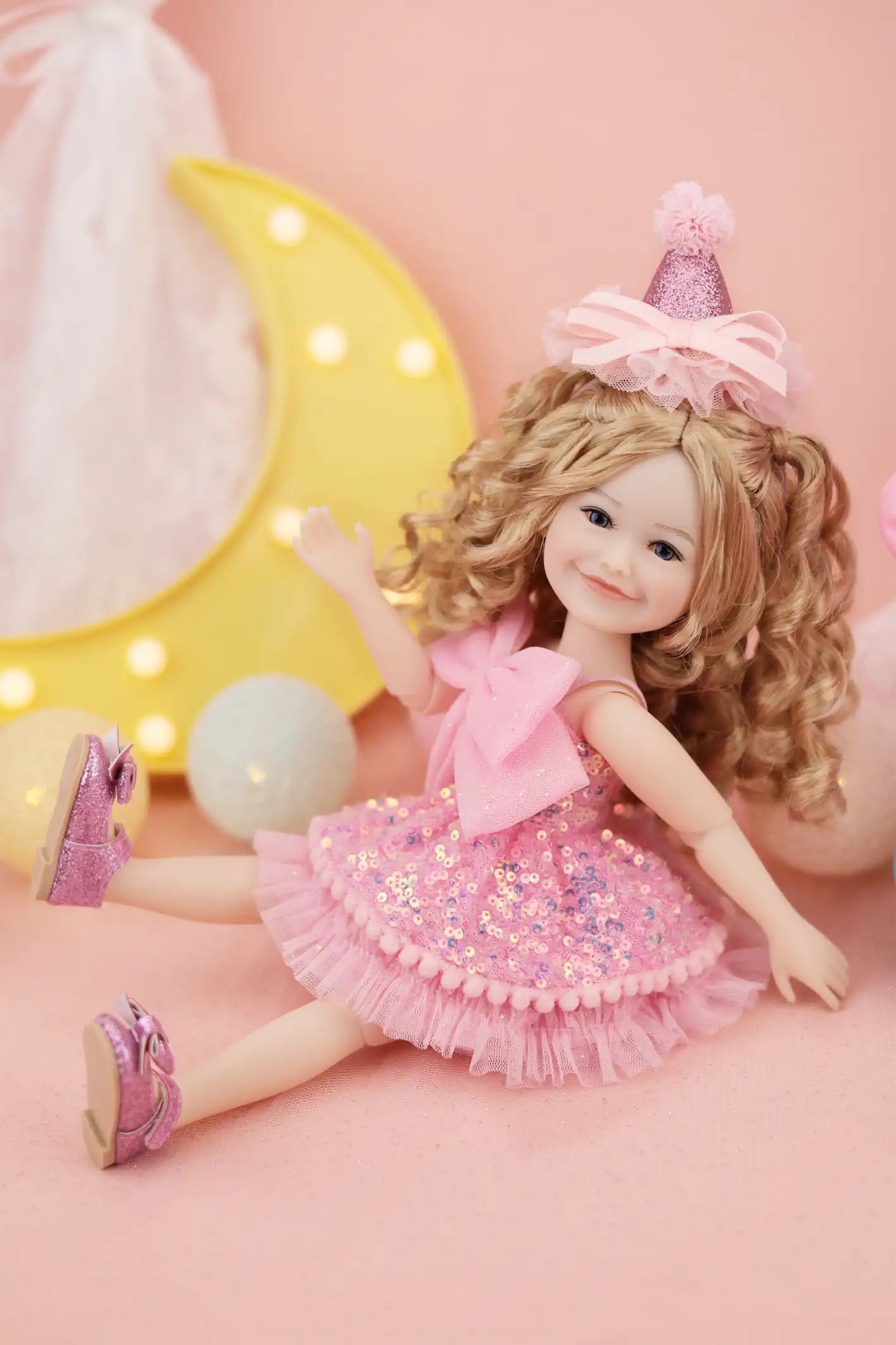 Birthday Siblies (V4- Fair Skin, Pink Dress)
