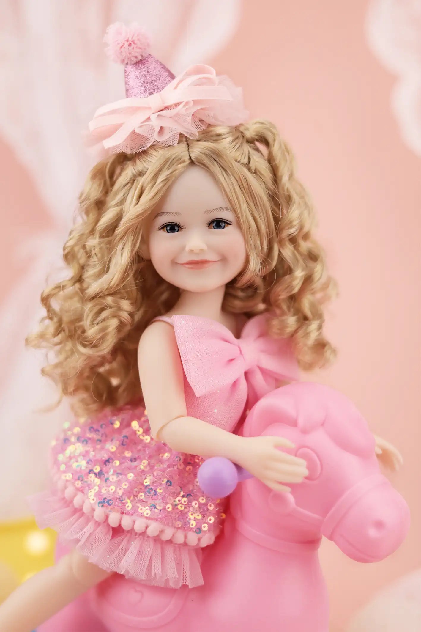 Birthday Siblies (V4- Fair Skin, Pink Dress)