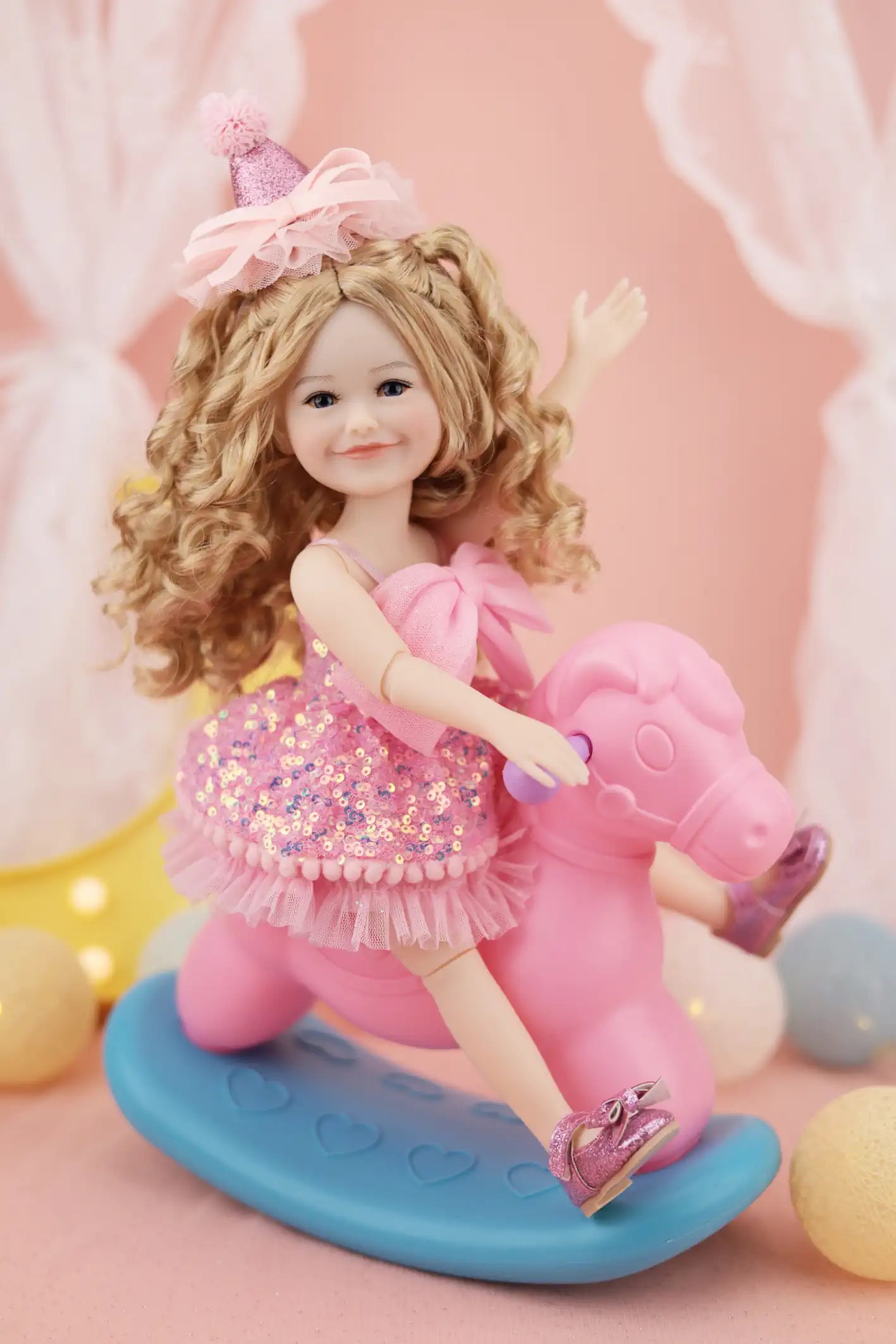 Birthday Siblies (V4- Fair Skin, Pink Dress)