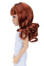 Peluca con flequillo elástico para muñecas Ruby Red Fashion Friends de 14,5 pulgadas.