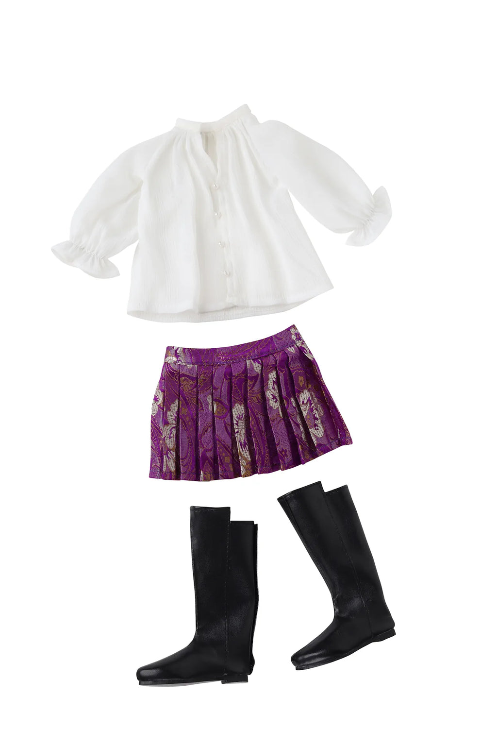 Jolie en violet - Tenue