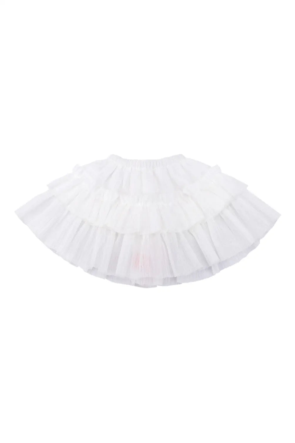 A Tulle Tutu Skirt for Jolli Buddies Doll in White Color